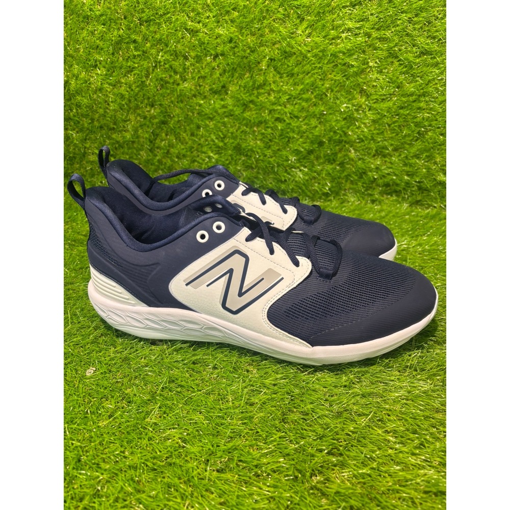 New Balance Fresh Foam 3000v6 Men's 15 Metal Baseball Cleats Navy White L3000TN6 - Picture 3 of 6